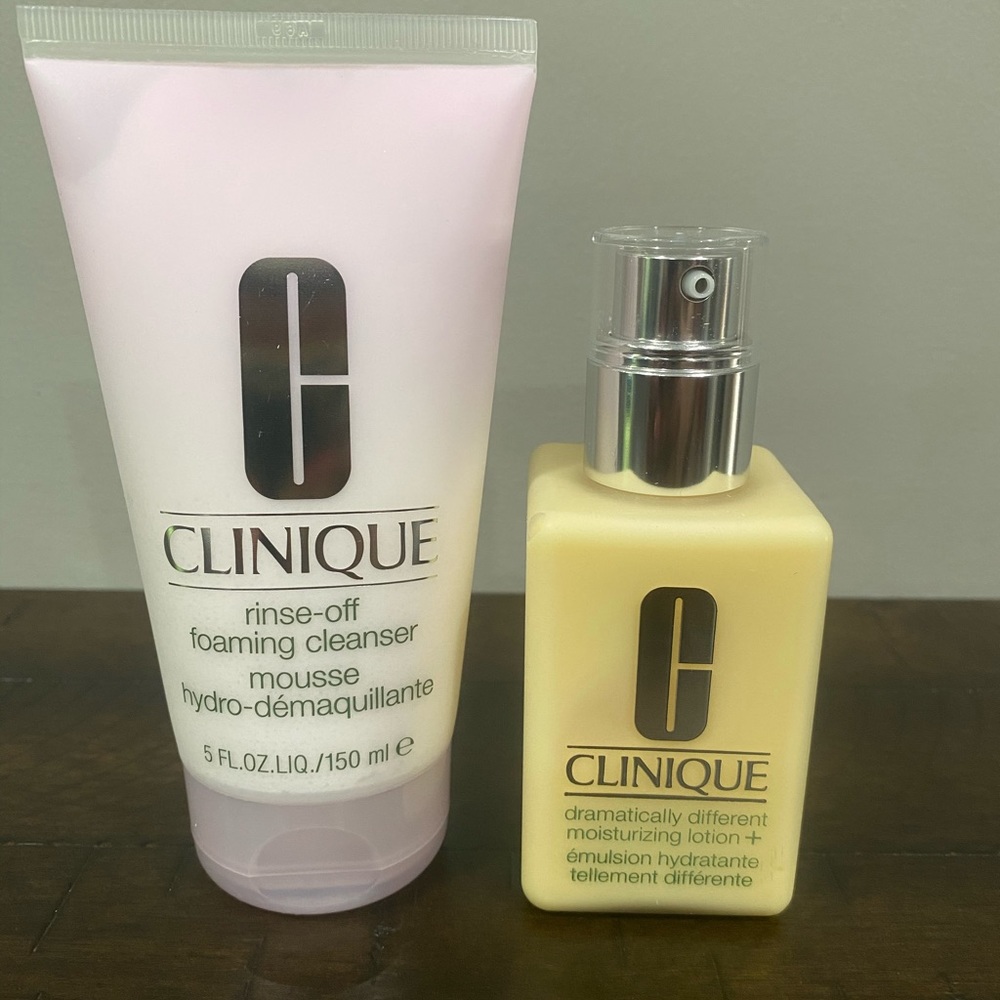 Clinique cleanser and lotion